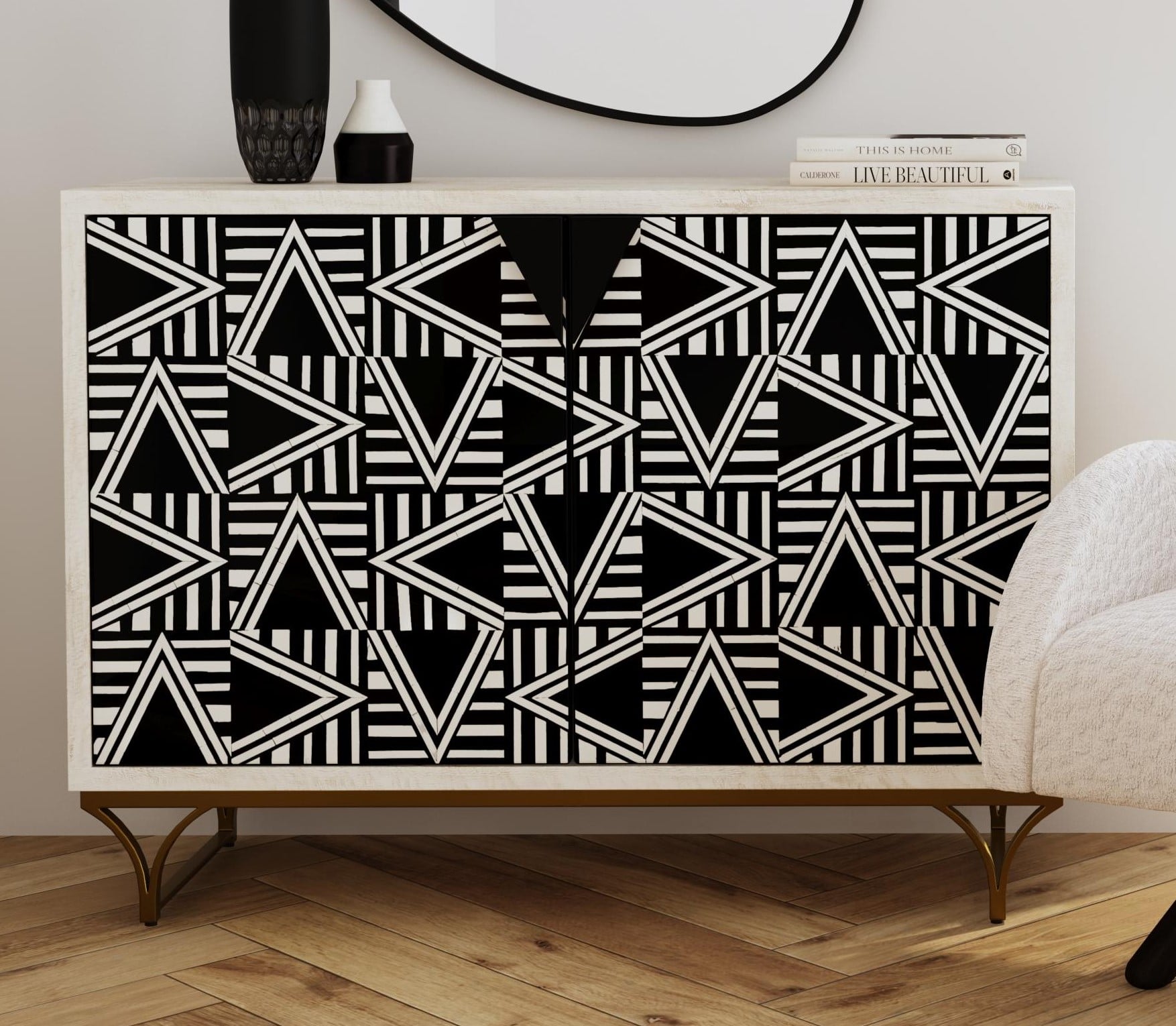 Bassett Mirror Bar Carts & Cabinets Bar Cabinet