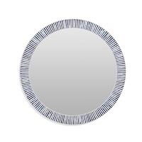 Radial Bone Wall Mirror