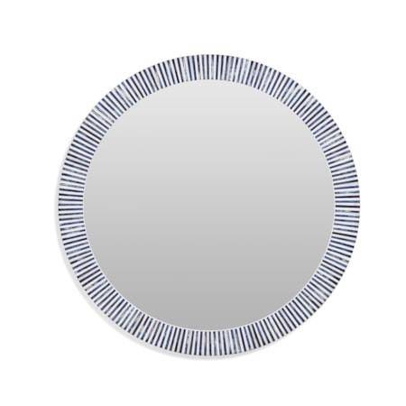 Radial Bone Wall Mirror
