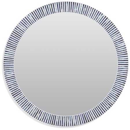Radial Bone Wall Mirror