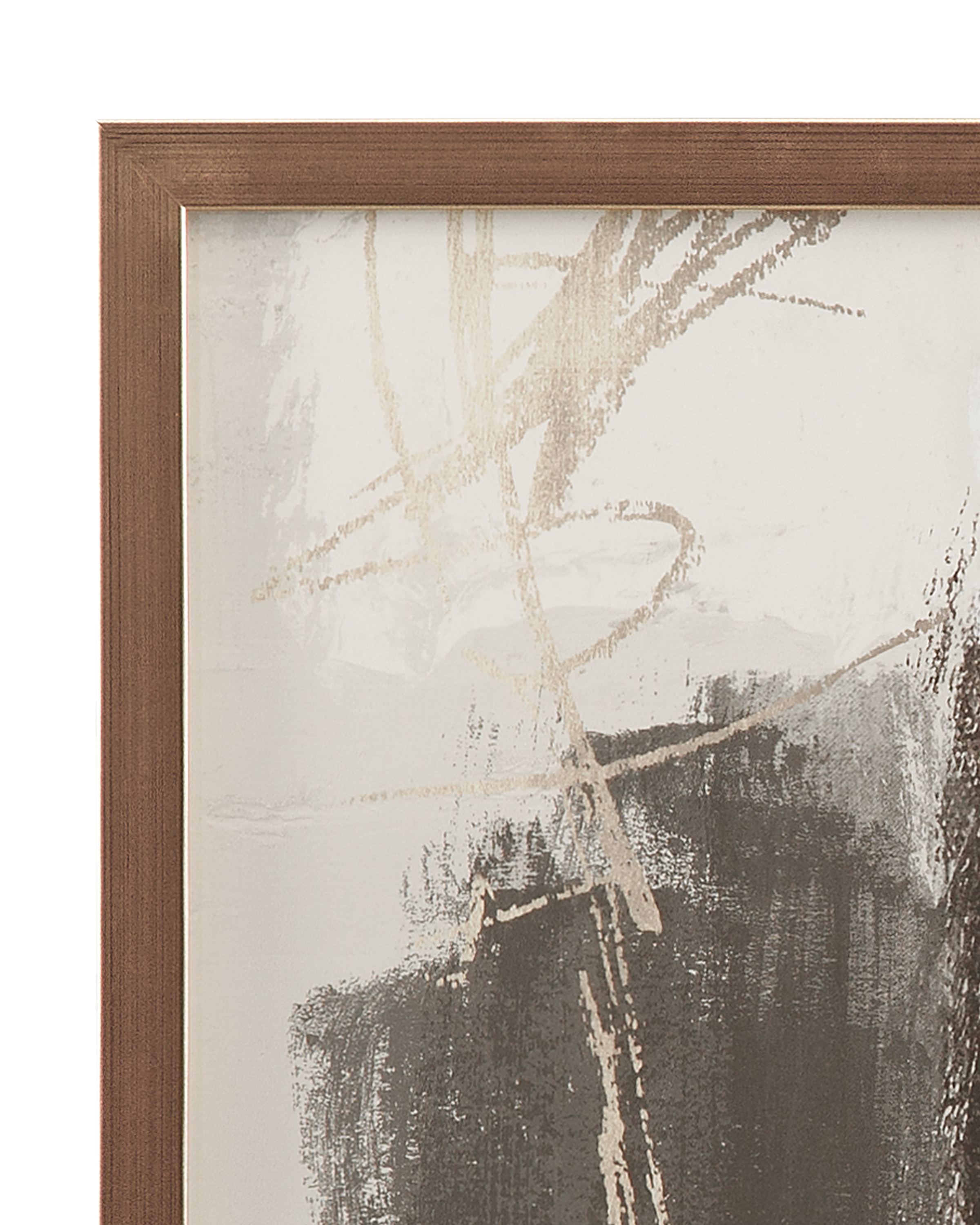 Bassett Mirror Art Neutral Contrast Brush Framed Print