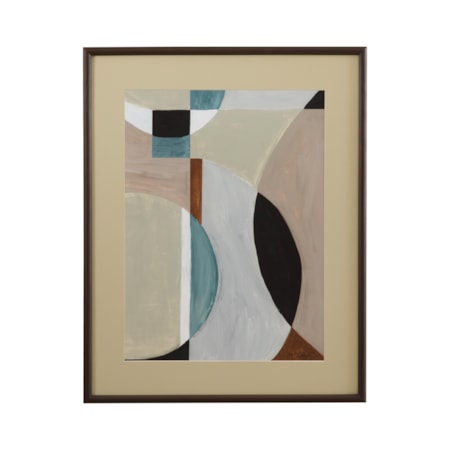 Curved Vision Contours Framed Print