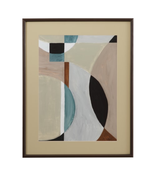 Curved Vision Contours Framed Print