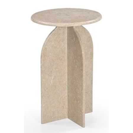 Abbey Feather Accent Table