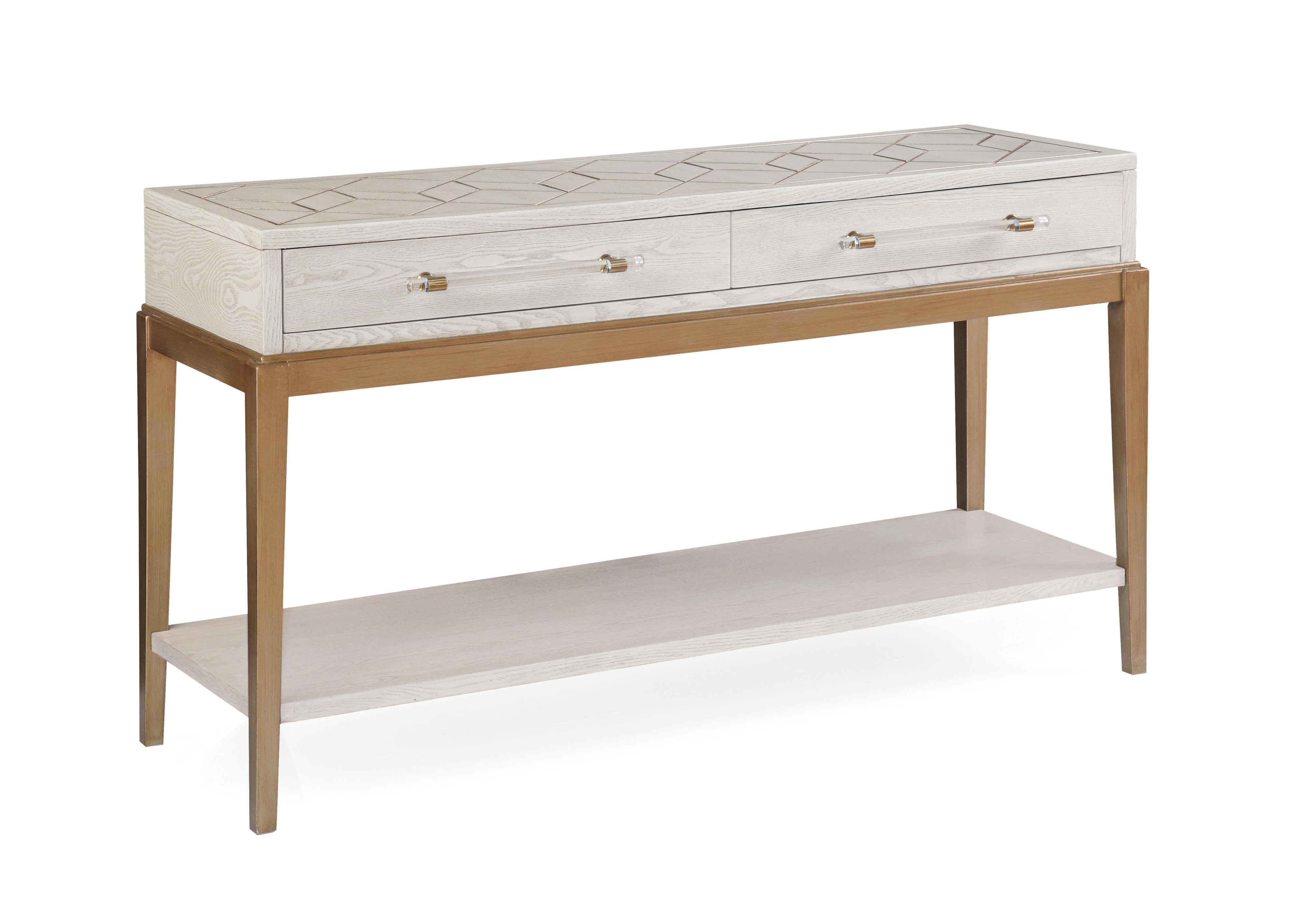 Perrine White Console Table