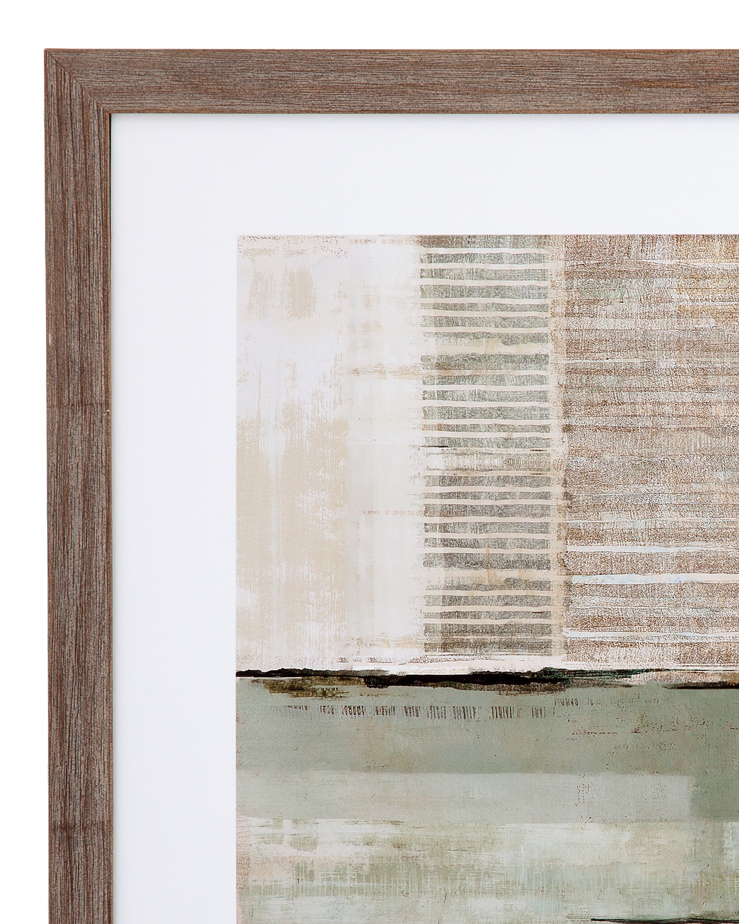 Across The Abstract Bay II Framed Print