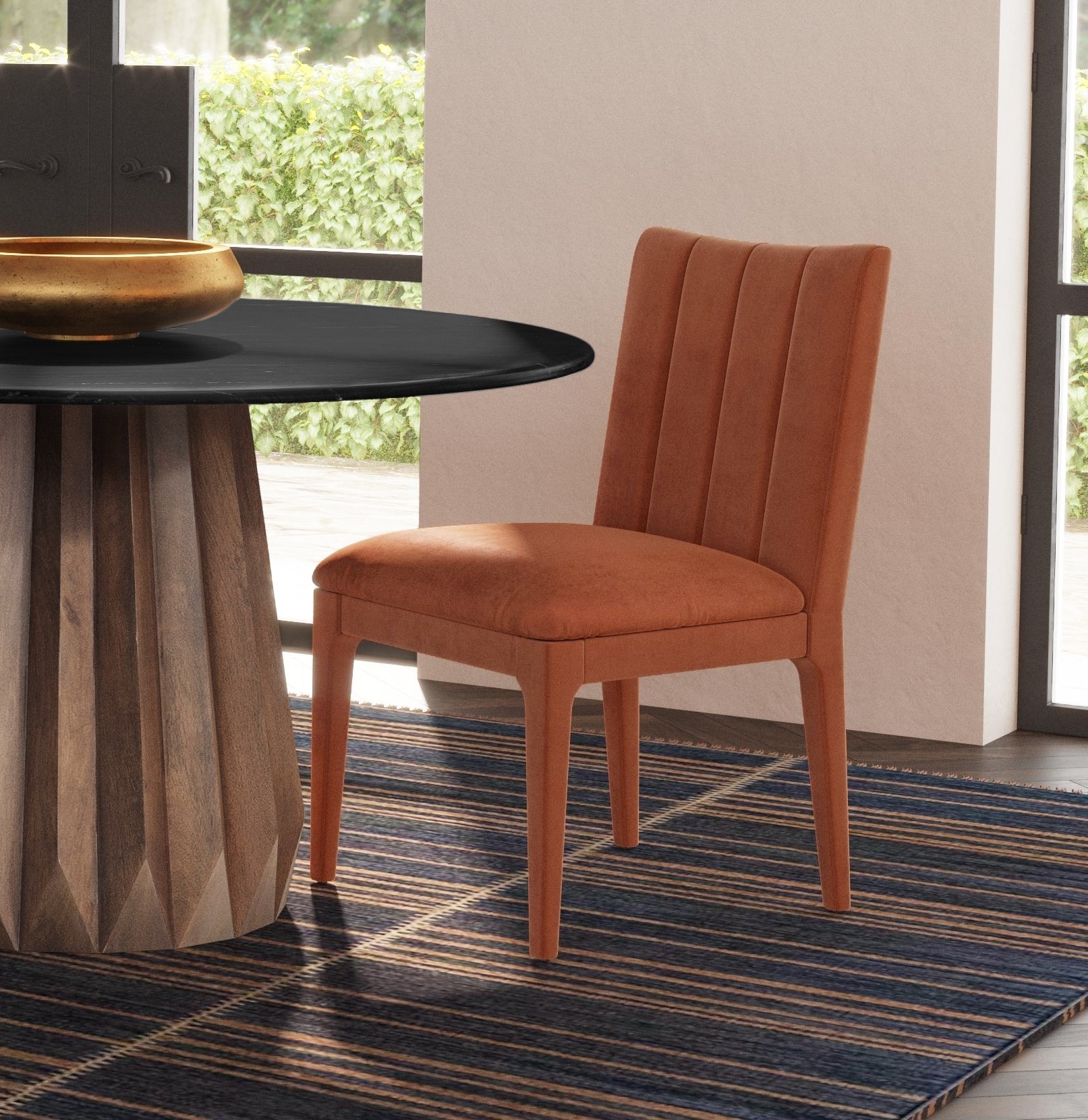 Bassett Mirror Brianne Brianne Rust Dining Chair Set Of 2