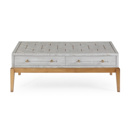 Perrine Wood Rectangular Cocktail Table