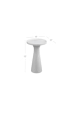 Bassett Mirror Accent Tables Contemporary Minimalist Accent Drink Table