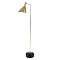 Contemporary Brass Floor Lamp