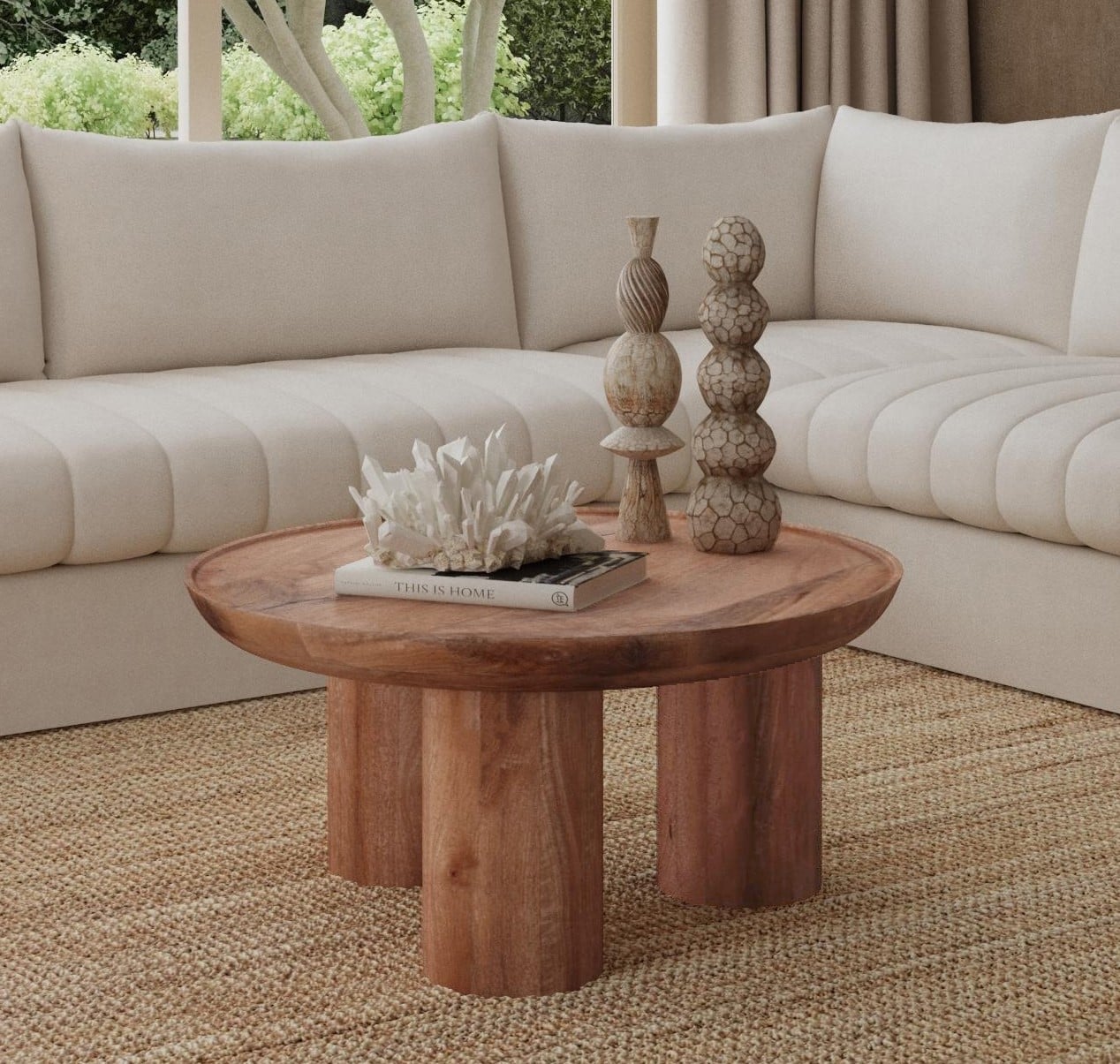 Bassett Mirror Blair Round Cocktail Table