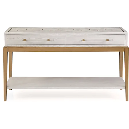 Perrine White Console Table