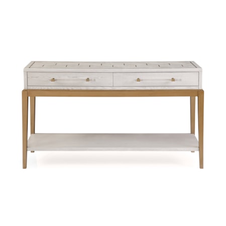 Perrine White Console Table