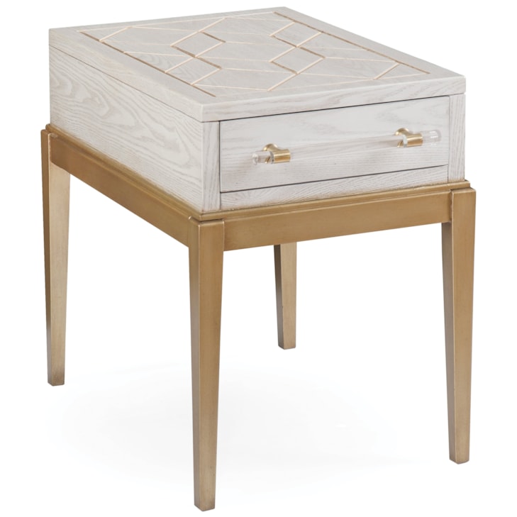 Bassett Mirror Perrine Perrine White Accent Table