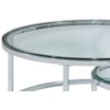 Bassett Mirror Cocktail & End Tables Patinoire Round Cocktail Table on Casters
