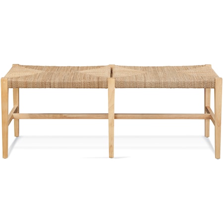 Coastal Woven Seagrass Bench