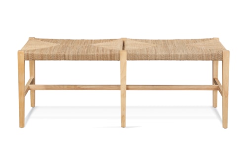 Coastal Woven Seagrass Bench