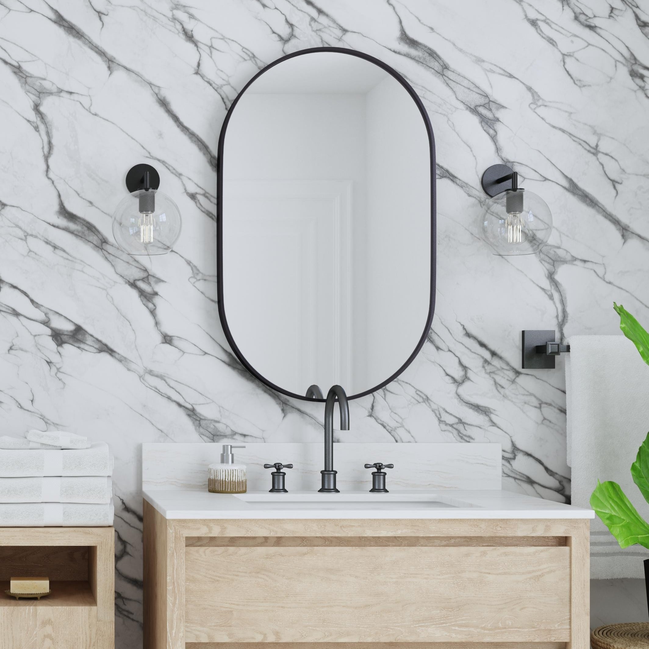 Bassett Mirror Wall Mirrors Oval Wall Mirror