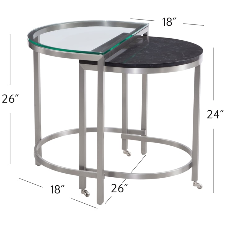 Bassett Mirror Hensley Bunching End Table