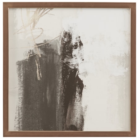Neutral Contrast Brush Framed Print