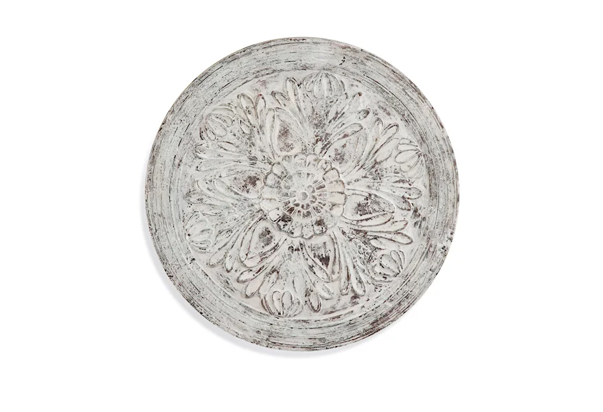  Medallion Wooden Wall Hanging by Bassett Mirror at Esprit Decor Home Furnishings