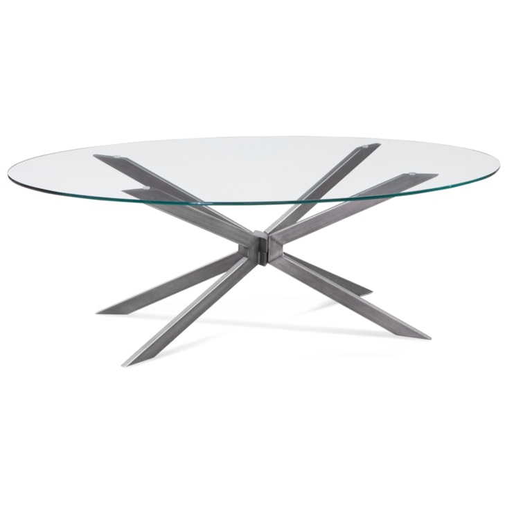 Bassett Mirror Deen Deen Oval Cocktail Table