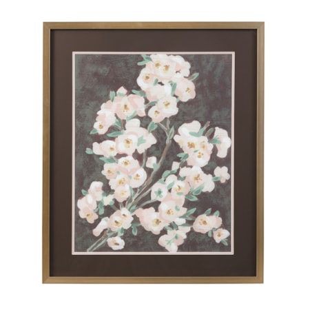 Branch Burgundy I Framed Print