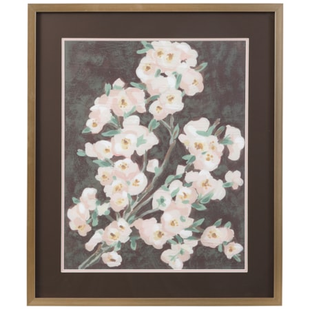 Branch Burgundy I Framed Print