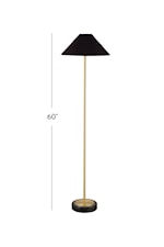 Bassett Mirror Floor Lamps Contemporary Brass Floor Lamp