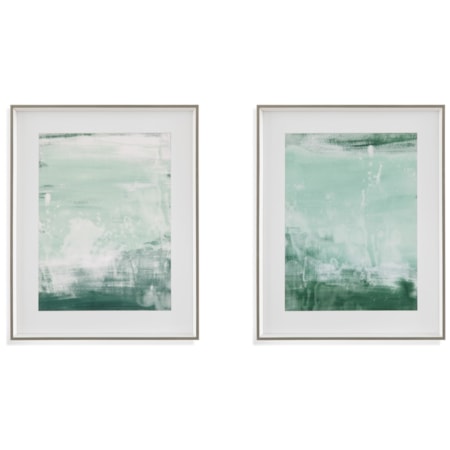 Coastal Patina Framed Print Set Of 2
