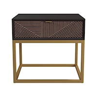 Beader Rectangular End Table