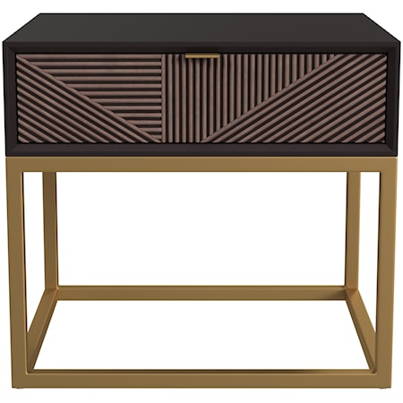 Beader Rectangular End Table