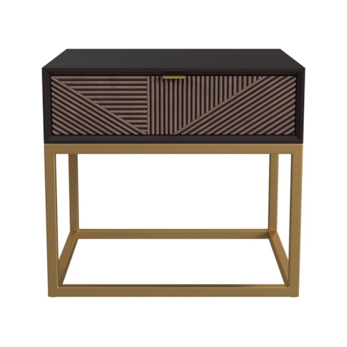 Beader Rectangular End Table