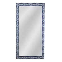 Contemporary Floor Mirror with Anti-Tipping Hardware