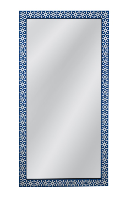 Contemporary Floor Mirror with Anti-Tipping Hardware