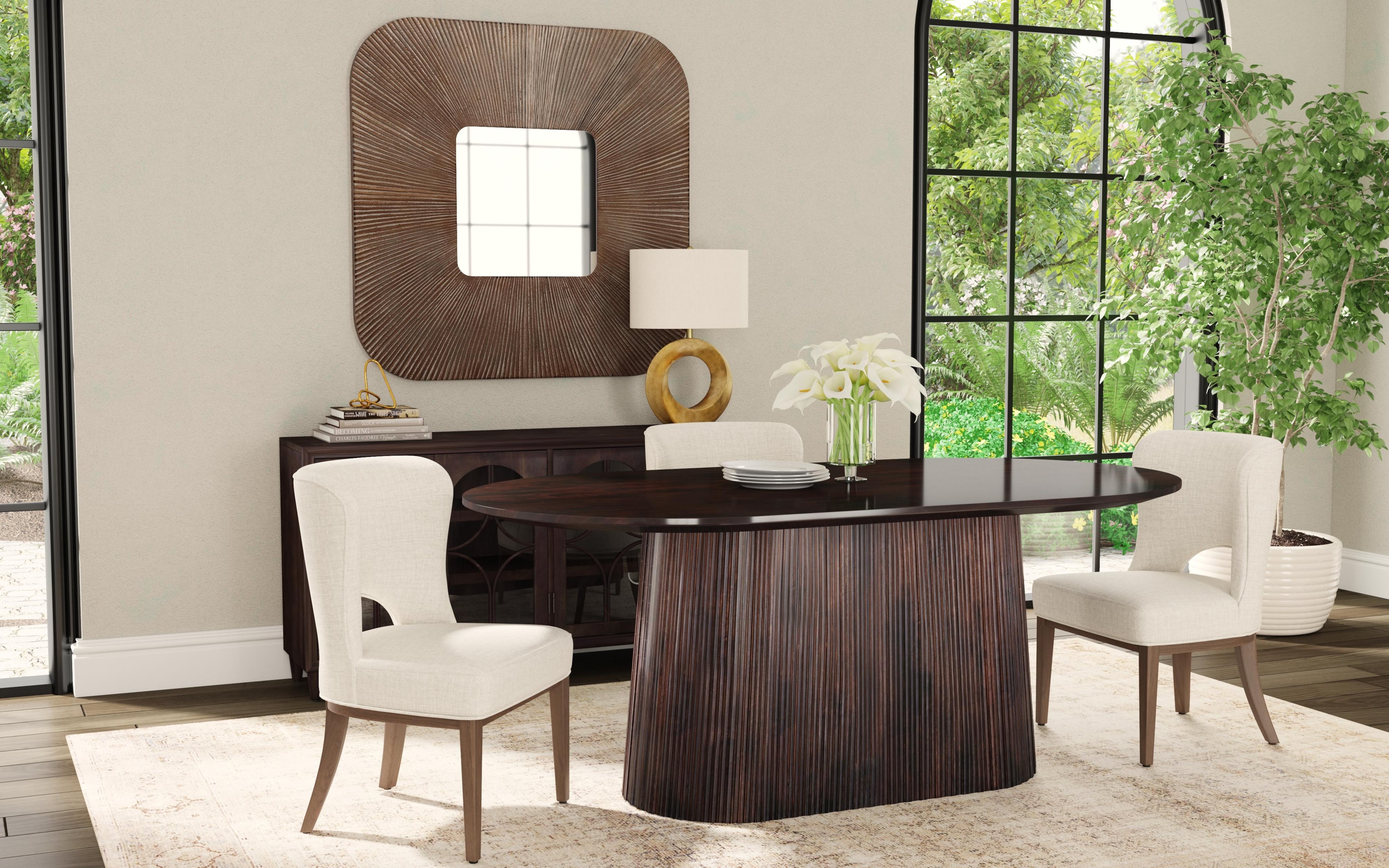 Bassett oval dining table discount