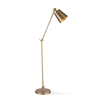 Contemporary Brass Floor Lamp