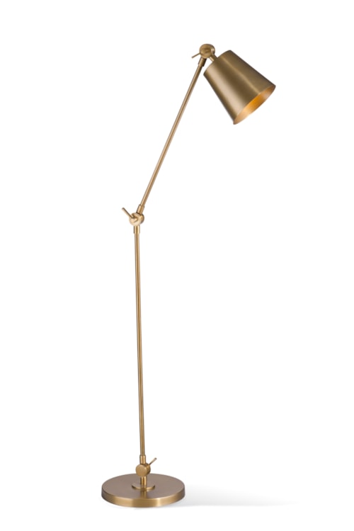 Contemporary Brass Floor Lamp