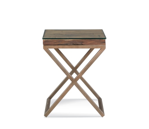 Industrial Square End Table