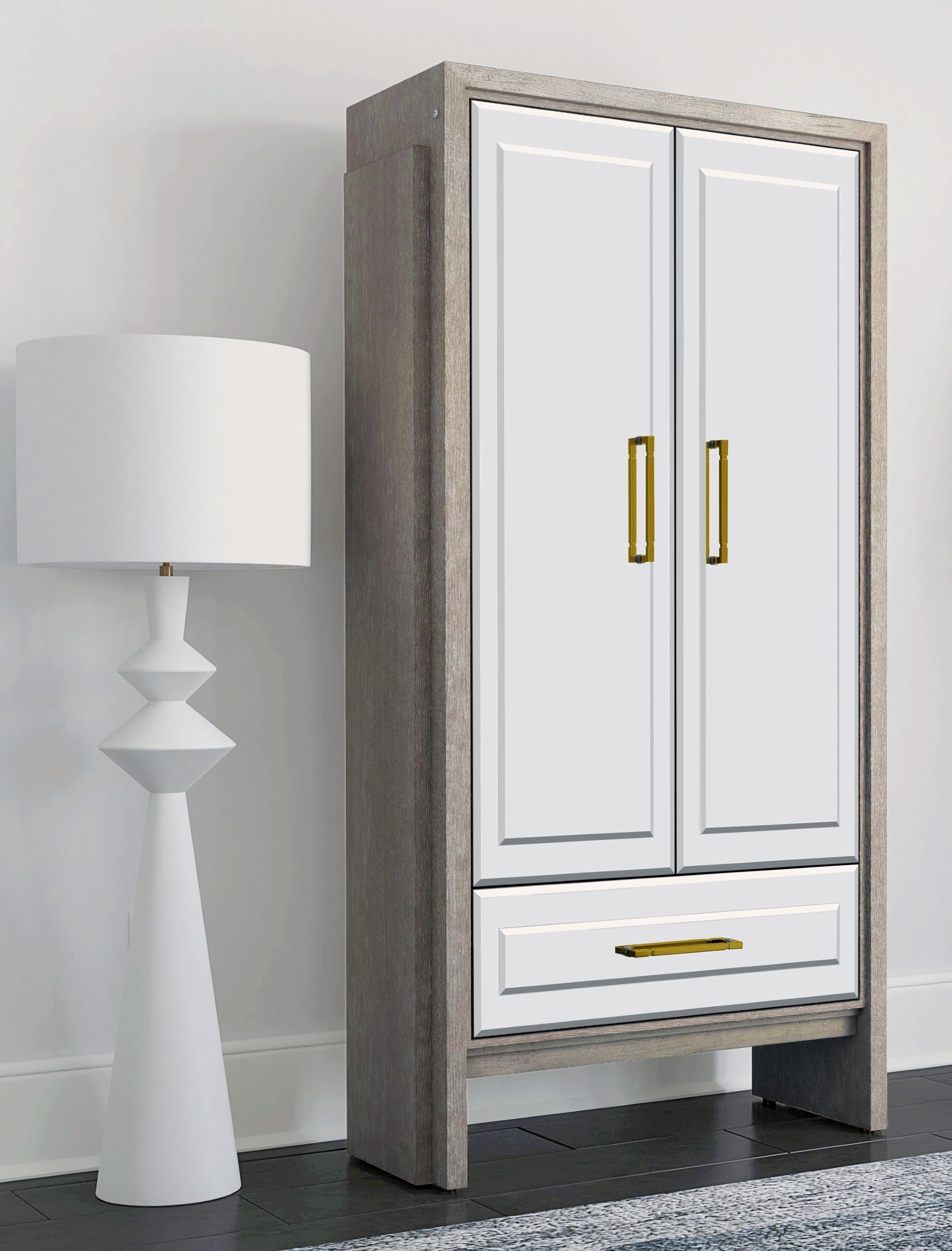 Bassett Mirror Lansing Lansing Tall Bar Cabinet