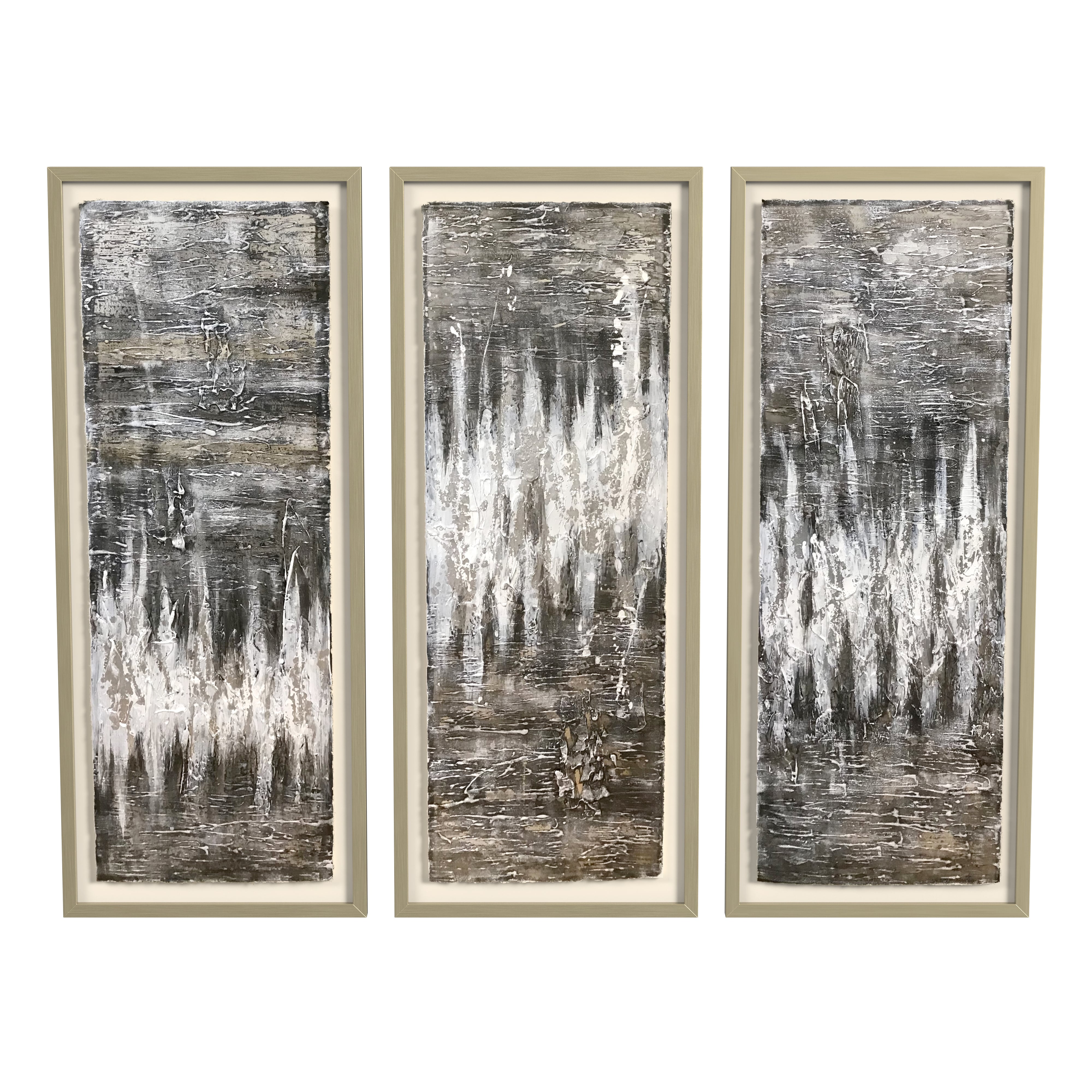 Estatic  Framed Art Set of 3 Canvas Art