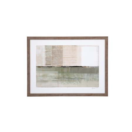 Across The Abstract Bay II Framed Print