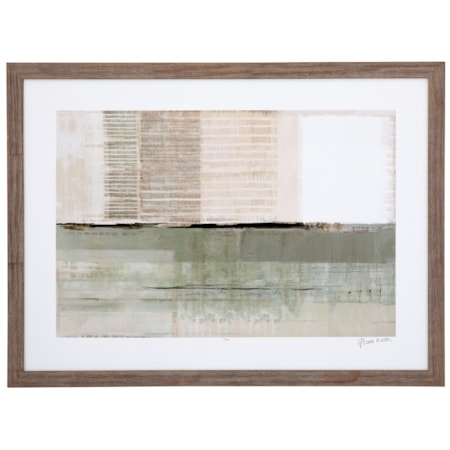 Across The Abstract Bay II Framed Print