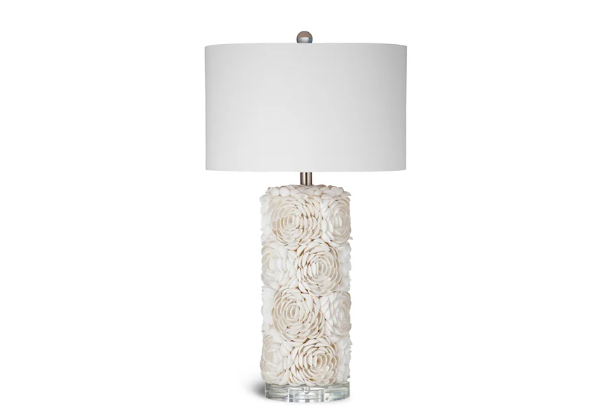  Shell Table Lamp - Cream by Bassett Mirror at Esprit Decor Home Furnishings