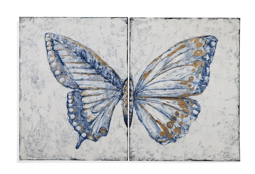  Blue Butterfly by Bassett Mirror at Esprit Decor Home Furnishings