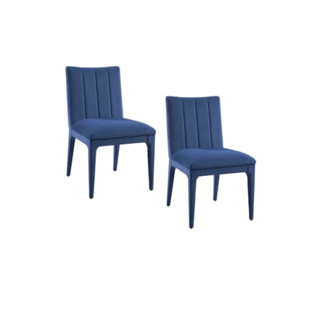 Brianne Navy Dining Chair Set Of 2