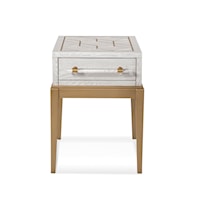 Perrine White Accent Table