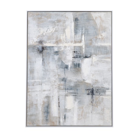 Gray Day Framed Canvas