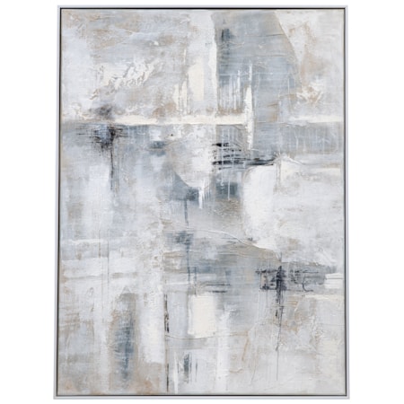 Gray Day Framed Canvas