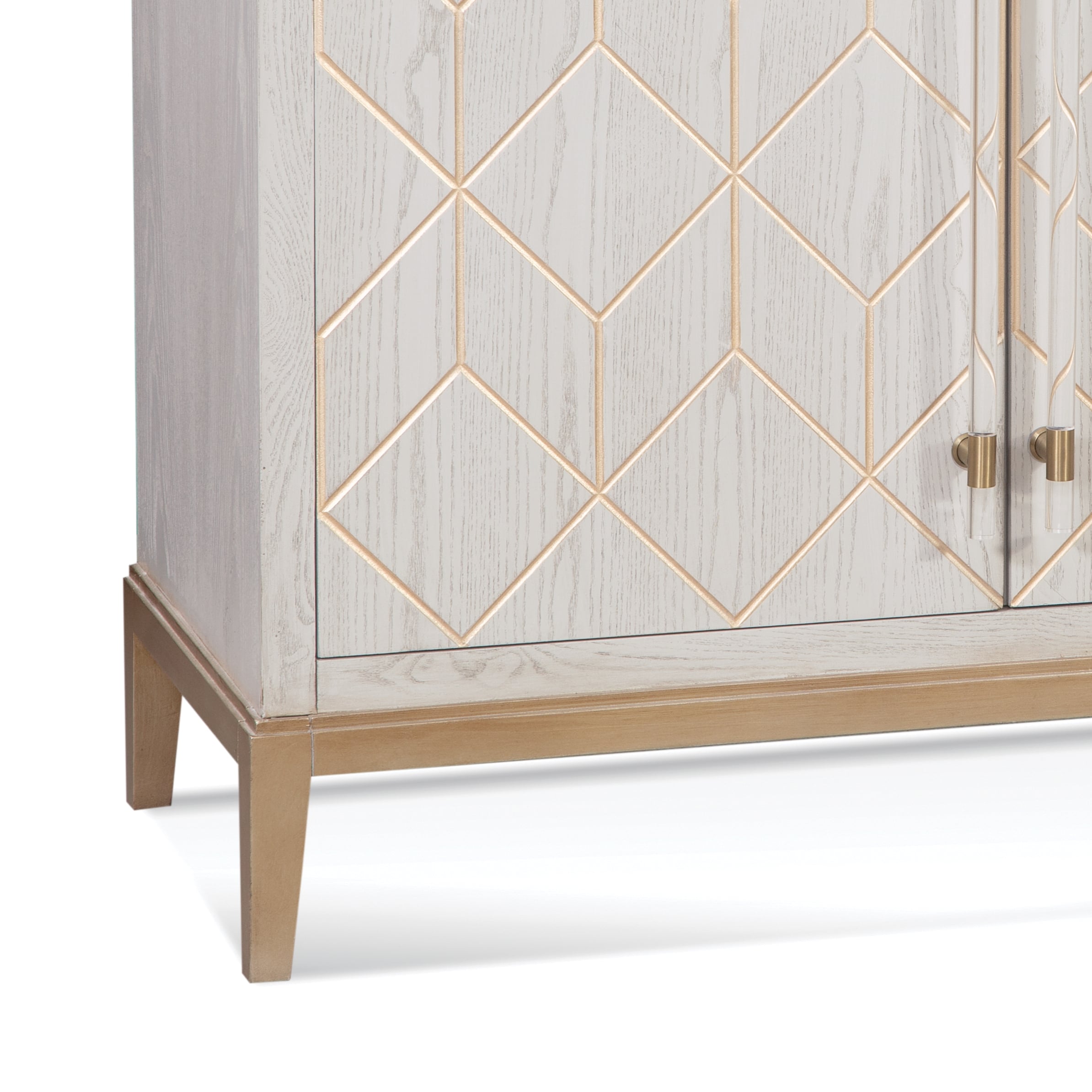 Perrine White Bar Cabinet